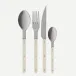 Bistrot Vintage Pearly Pearl 4-Pc Setting (Dinner Knife, Dinner Fork, Soup Spoon, Teaspoon)