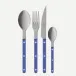 Bistrot Vintage Pearly Lapis Blue 4-Pc Setting (Dinner Knife, Dinner Fork, Soup Spoon, Teaspoon)