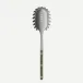 Bistrot Vintage Pearly Dark Green Spaghetti Spoon 10.5"