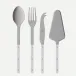 Bistrot Vintage Pearly White Set Of 4 Serving Pieces (Serving Spoon, Serving Fork, Cheese Knife Large, Tart Slicer)