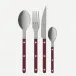 Bistrot Vintage Pearly Aubergine 48 Pieces Cutlery Set 9.25"