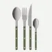 Bistrot Vintage Pearly Dark Green 48 Pieces Cutlery Set 9.25"