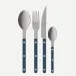 Bistrot Vintage Pearly Steel Blue 48-Pc Flatware Set (12x dinner knives, dinner forks, soup spoons, teaspoons)
