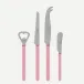 Bistrot Vintage Pearly Soft Pink Bistrot Aperitif Set (Bottle Opener, Tomato Knife, Cheese Knife Large, Butter Spreader)