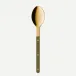 Bistrot Gold Solid Green Fern Soup Spoon 8"1/2
