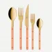 Bistrot Gold Solid Nude Pink Flatware