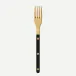 Bistrot Gold Solid Black Salad Fork 7"1/2