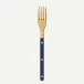 Bistrot Gold Solid Navy Blue Salad Fork 7"1/2