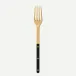 Bistrot Gold Solid Black Serving Fork 10"1/4