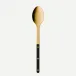 Bistrot Gold Solid Black Serving Spoon 10"1/4