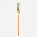 Bistrot Gold Solid Nude Pink Small Fork 6"1/2