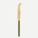 Bistrot Gold Solid Green Fern Cheese Knife Large 9"1/2