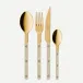Bistrot Gold Solid Light Kaki 24 Pieces Cutlery Set 9"1/4