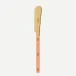 Bistrot Gold Solid Nude Pink Butter Spreader 5"1/2