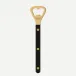 Bistrot Gold Solid Black Bottle Opener 6"1/4