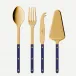 Bistrot Gold Solid Navy Blue Set Of 4 Bistrot Must-Have Serving Pieces