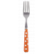 White Dots Orange Cake Fork 6.5"