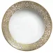 Salamanque Or/Gold White Deep Chop Plate Diam 11.6 in