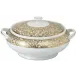 Salamanque Or/Gold White Soup Tureen Diam 9.8 in