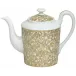 Salamanque Or/Gold White Coffee Pot Diam 3.0 in