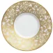 Salamanque Or/Gold White Coffee Saucer Diam 5.2 in