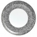 Salamanque Platinum White  Flat Cake Serving Plate Diam 12.2 in
