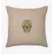 Skull Decorative Pillow 18 x 18 Gold