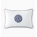 Storia Decorative Pillow 12 x 18 White/Navy