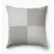 Scacchi Decorative Pillow 20 x 20 Platinum/Grey