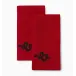 Lny2025 Set of 4 Snake Dinner Napkin 20 x 20 Red/Black