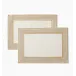 Perlina Boxed Set of 2 Rectangular Placemat 14 x 20 White/Champagne