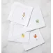 Aperitivo Set of 4 Cocktail Napkin 6 x 6 White Multi