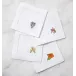 Fioritura Set of 4 Cocktail Napkin 6 x 6 White Multi