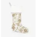 Allegria Beaded Floral Stocking Ivory/Gold