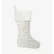 Lucido Beaded Harlequin Stocking Ivory/Silver