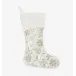 Speranza Beaded Stocking Ivory/Gold/Silver