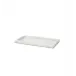 Pietra Marble Storage Tray 12 x 6 x 1 White/Silver