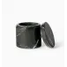 Marquina Black Storage Jar 4" Dia 4.25" High