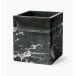 Marquina Black Waste Basket 7.50" x 7.50" x 8.50"