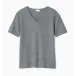 Intimita Grey Women's Cashmere V-Neck Short Sleeve Tee XS