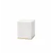 Pietra Marble Storage Jar 3.5 x 3.5 x 4.25 White/Gold