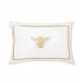 Ronzio Decorative Pillow 12 x 18 White/Gold