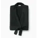 Uomo Black Men's Cashmere Robe - Extra Large