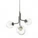Caledonia Natural Iron Chandelier with 3 Globes (Special Order)