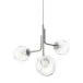 Caledonia Vintage Platinum Chandelier with 3 Globes (Special Order)