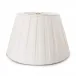 Linen Pembroke Pleated Shade - Snow 16 Inch