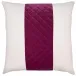 Lennox Birch Quilted Fuchsia Band 26 x 26 in Pillow