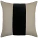 Ming Linen Black Velvet Band Pillow