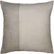 Hopsack Two Tone Ivory Natural 22 x 22 in Pillow