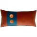 Two Button Shrimp Cyan 12 x 24 in Pillow
